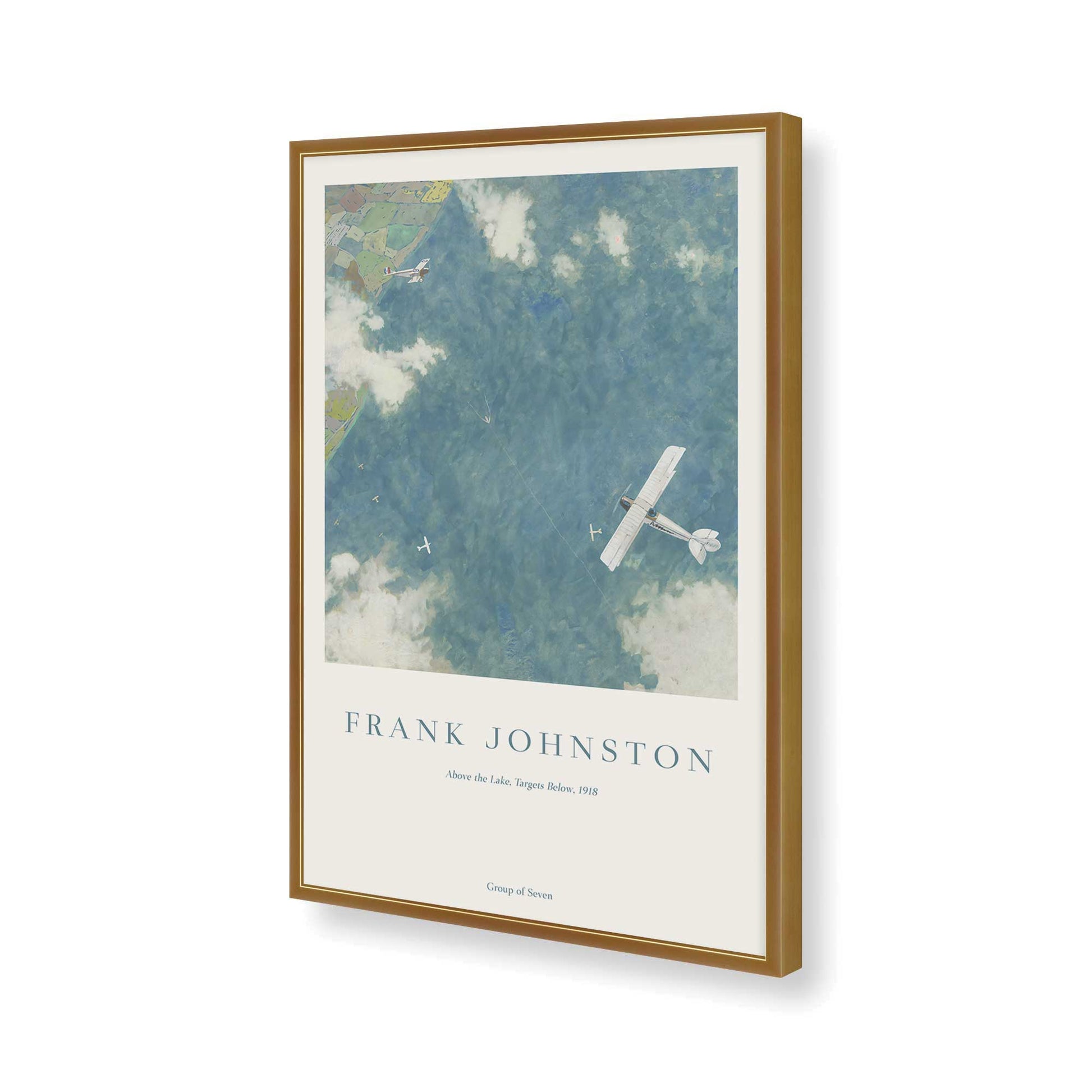 [Color:Polished Gold], Picture of art in a Polished Gold frame of the corner