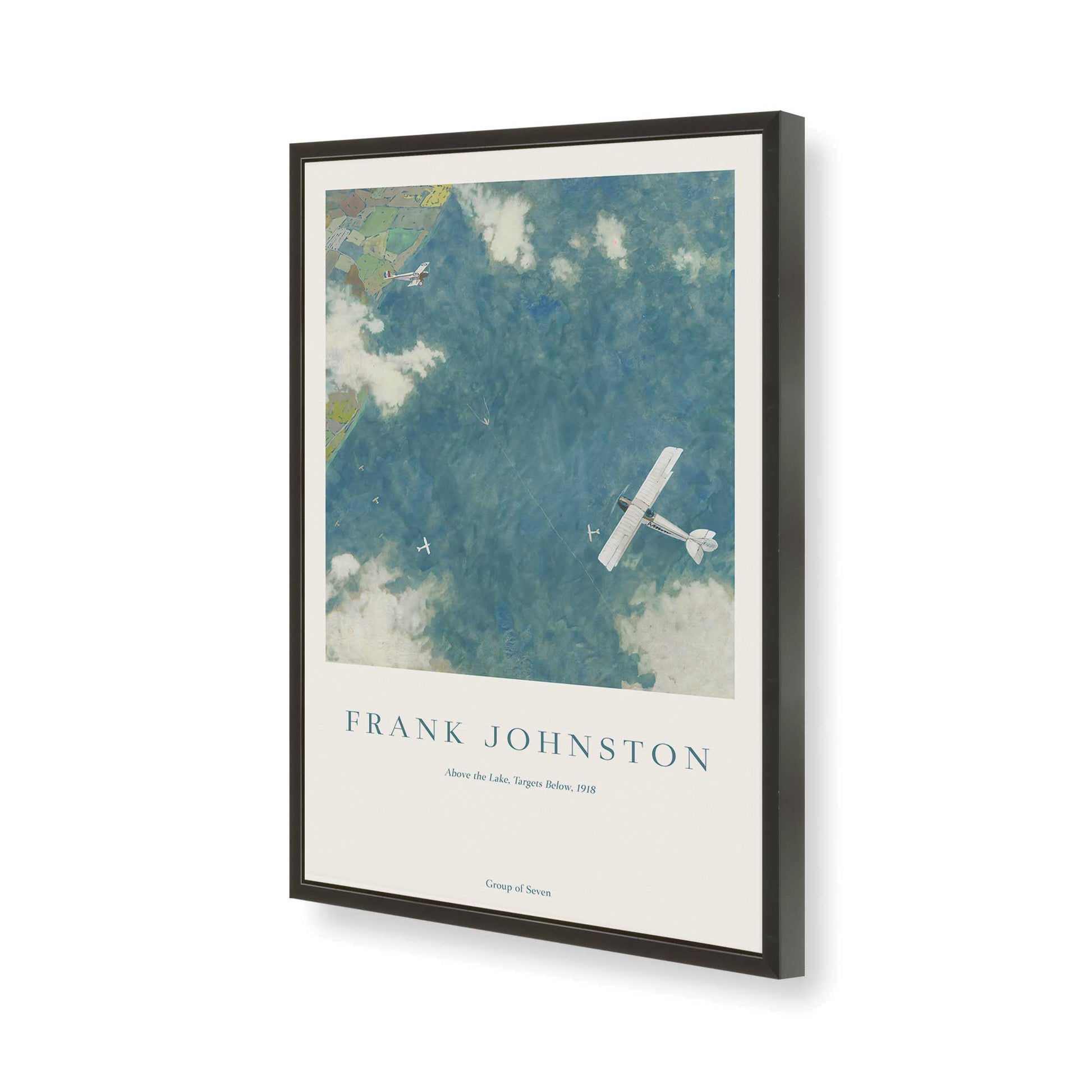 [Color:Satin Black], Picture of art in a Satin Black frame of the corner