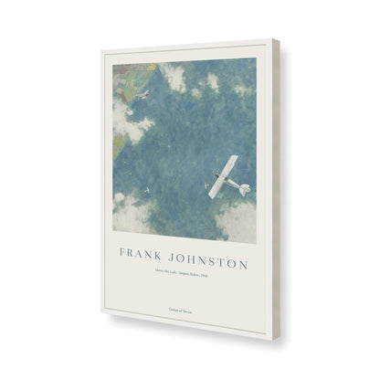 [Color:Opaque White], Picture of art in a Opaque White frame of the corner