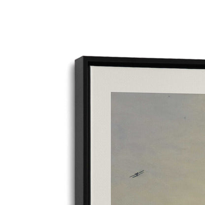 [Color:Satin Black], Picture of art in a Satin Black frame at an angle