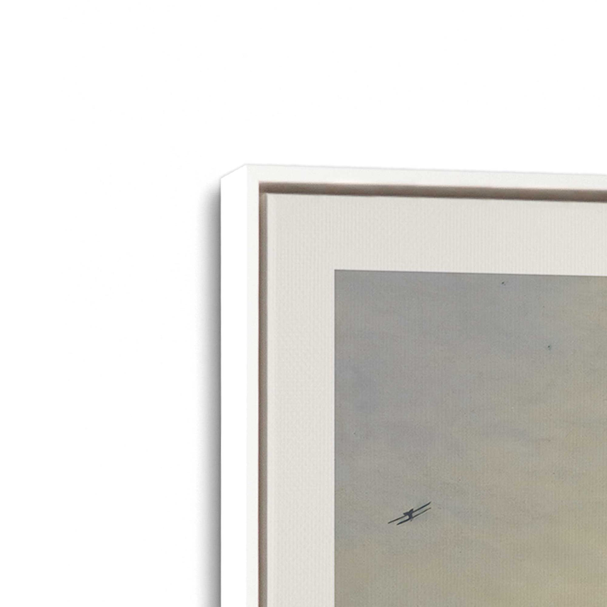 [Color:Opaque White], Picture of art in a White frame at an angle