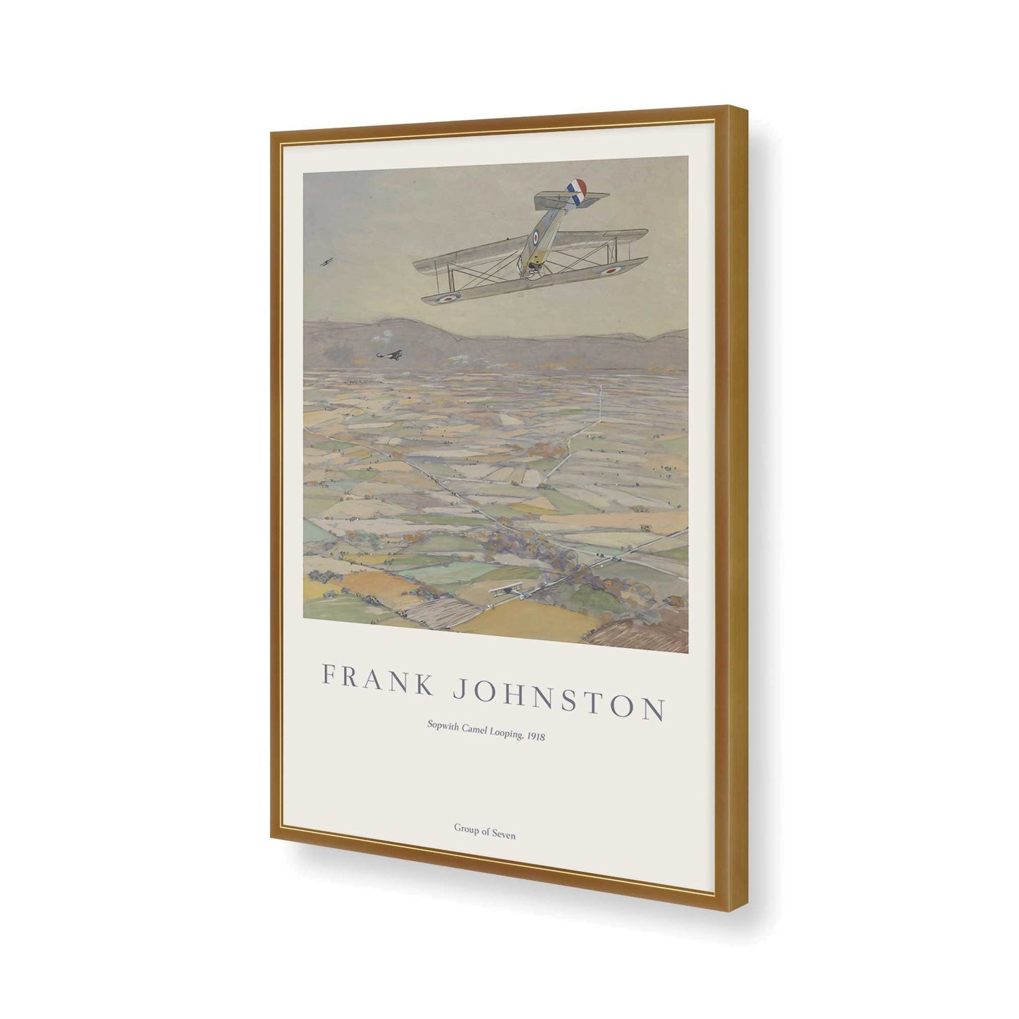 [Color:Polished Gold], Picture of art in a Polished Gold frame of the corner