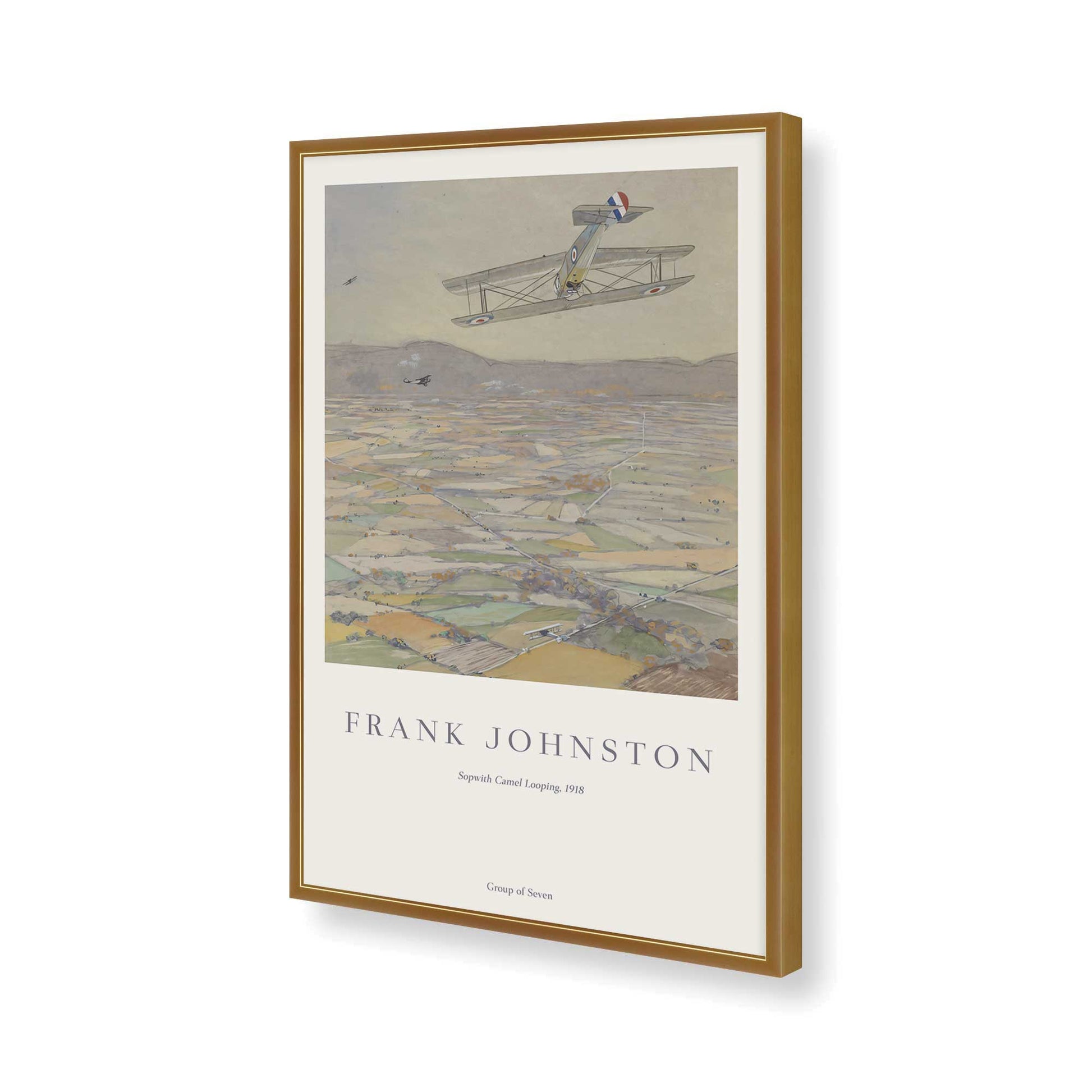 [Color:Polished Gold], Picture of art in a Polished Gold frame of the corner