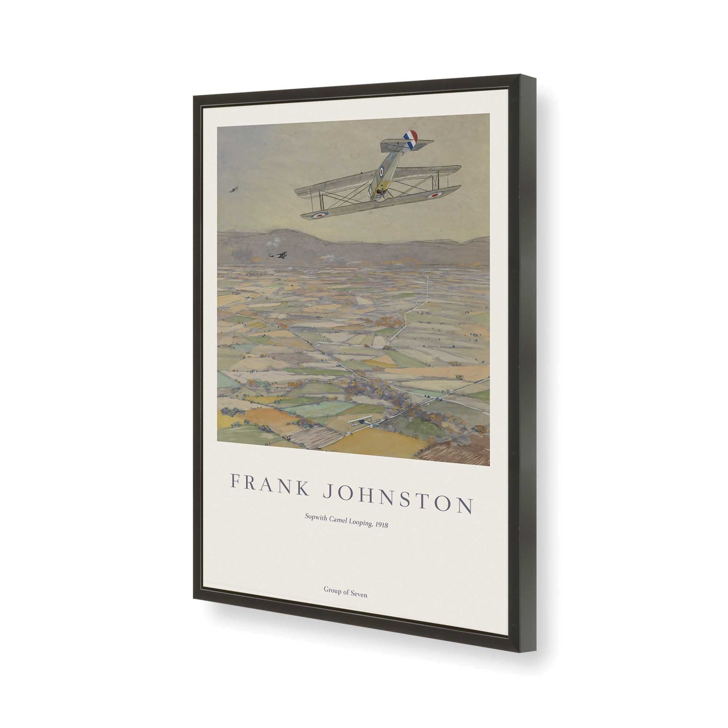[Color:Satin Black], Picture of art in a Satin Black frame of the corner