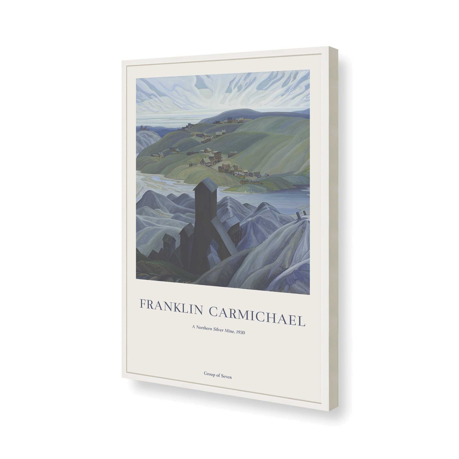 [Color:Opaque White], Picture of art in a Opaque White frame of the corner