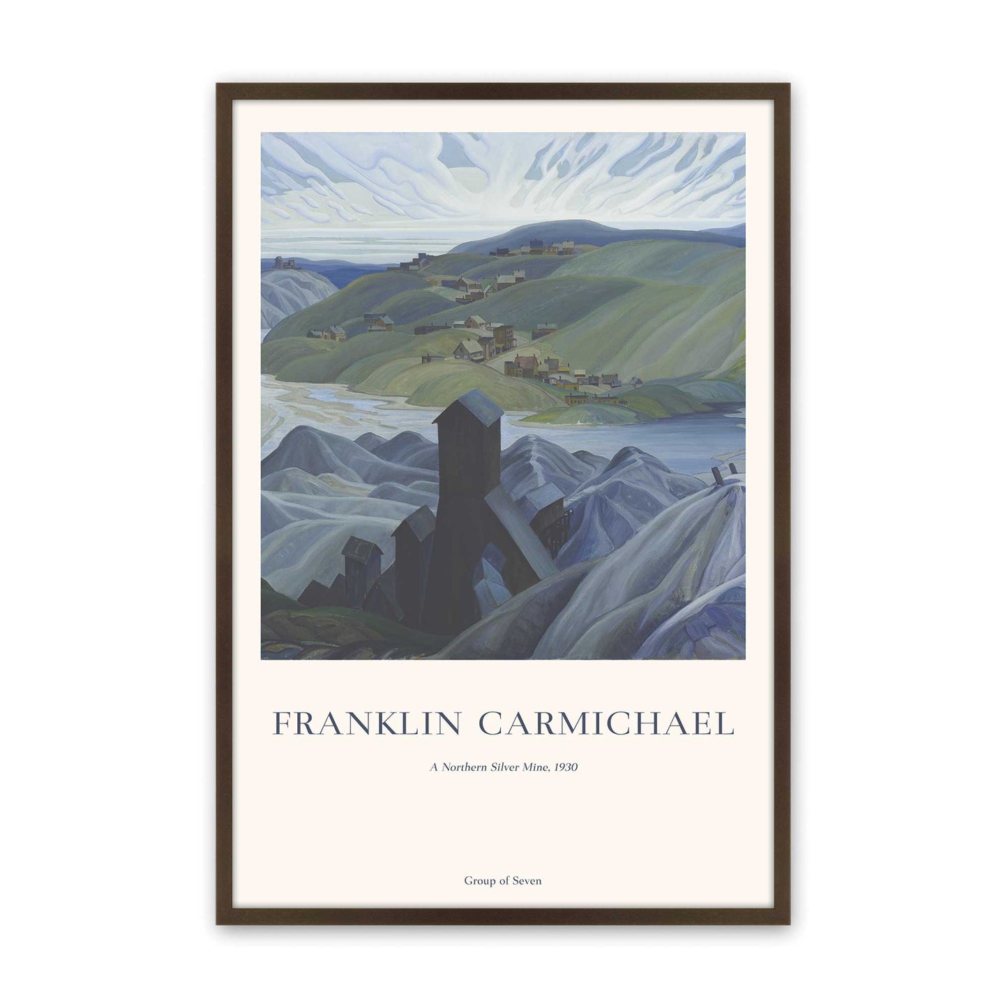 [Color:Brown], Picture of art in a Brown frame