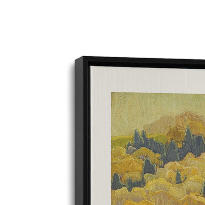 [Color:Satin Black], Picture of art in a Satin Black frame at an angle