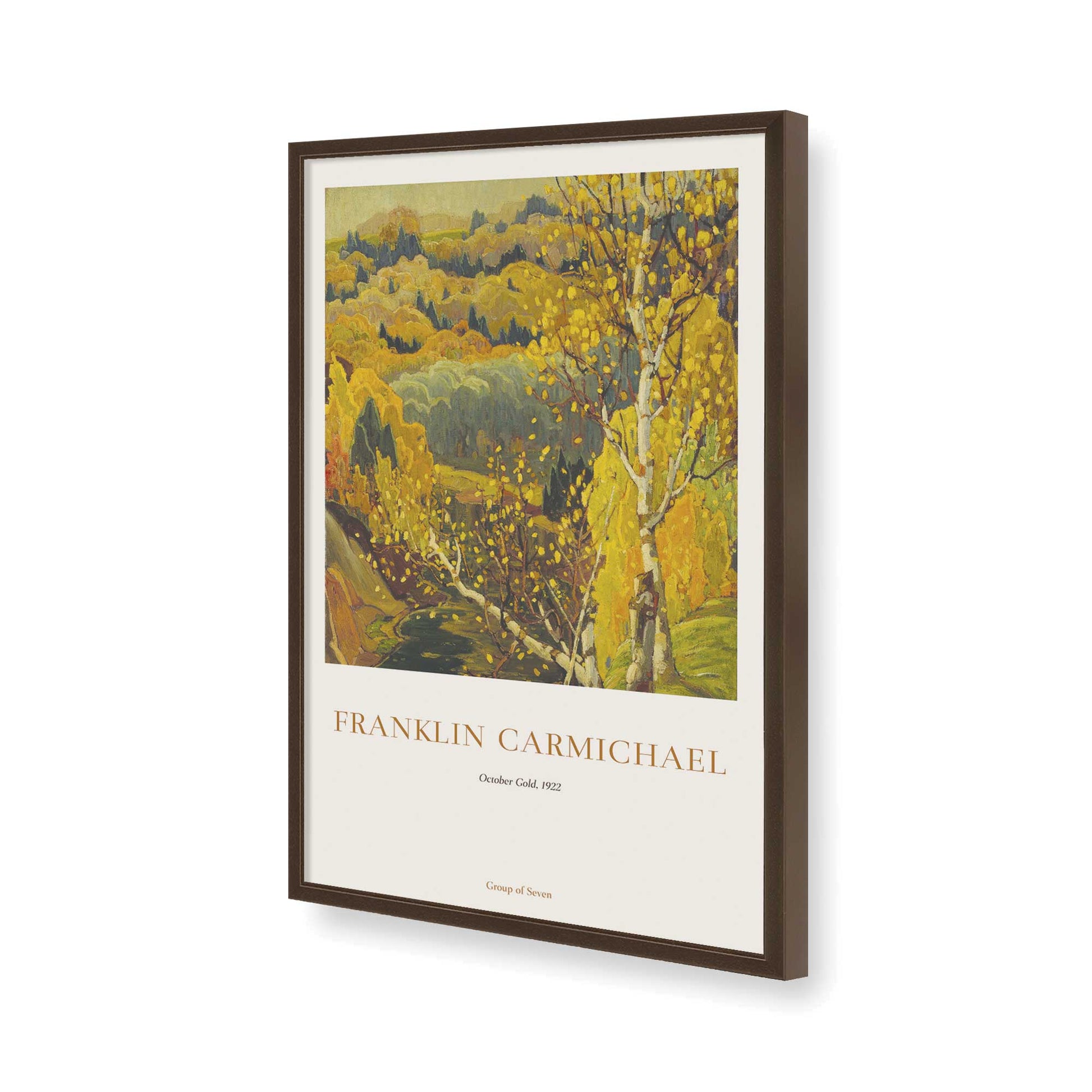 [Color:Belvinder Brown], Picture of art in a Belvinder Brown frame of the corner