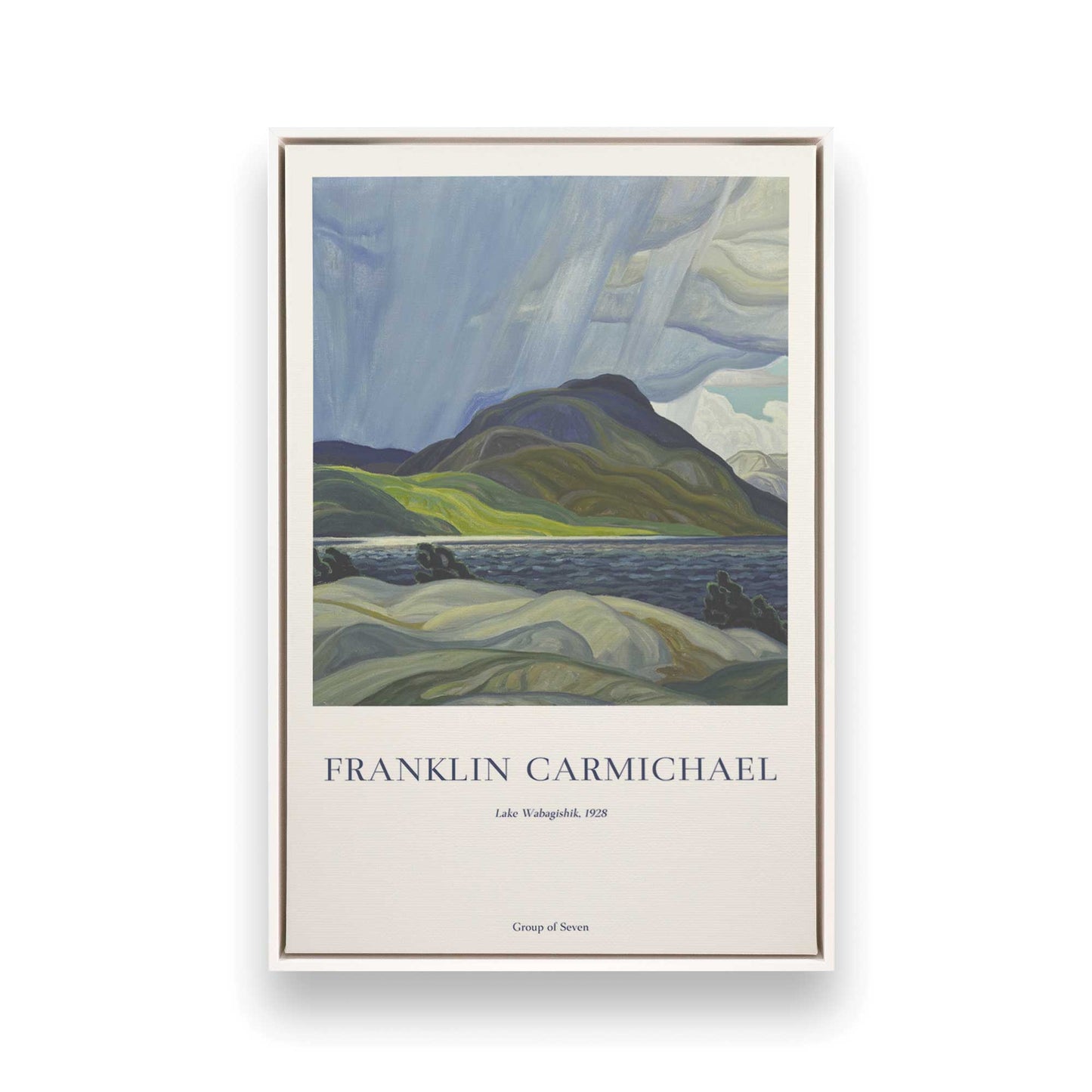 [Color:Opaque White], Picture of art in a White frame