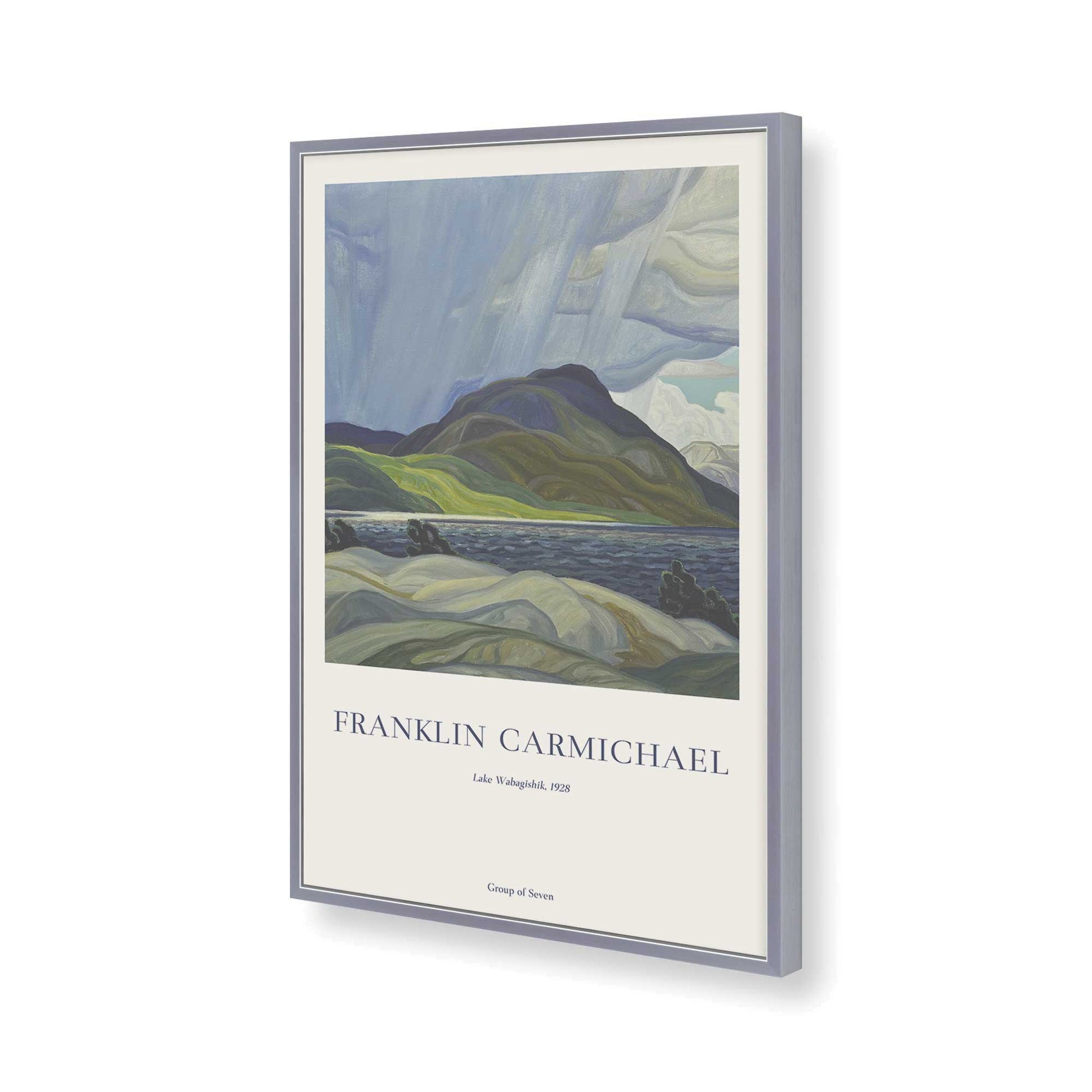 [Color:Polished Chrome], Picture of art in a Polished Chrome frame of the corner
