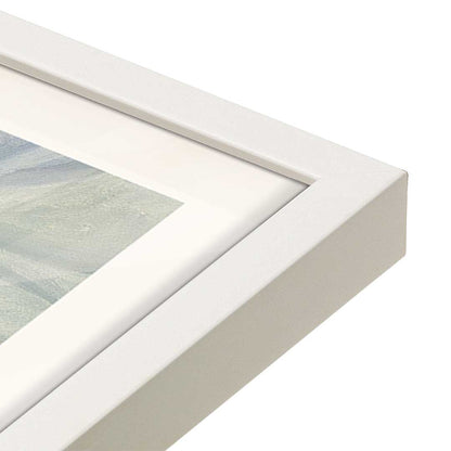 [Color:Opaque White], Picture of art in a Opaque White frame at an angle