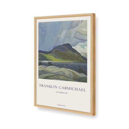 [Color:American Maple], Picture of art in a American Maple frame of the corner