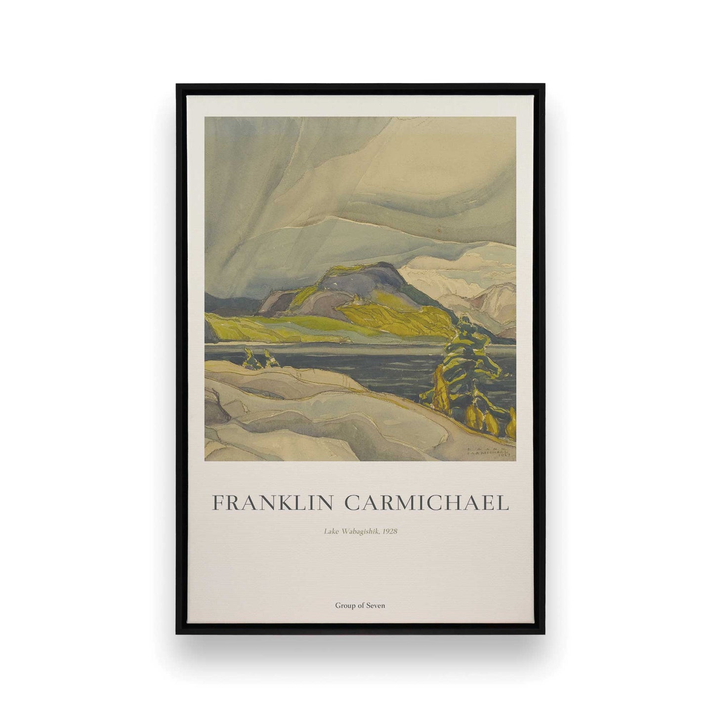 [Color:Satin Black], Picture of art in a Satin Black frame
