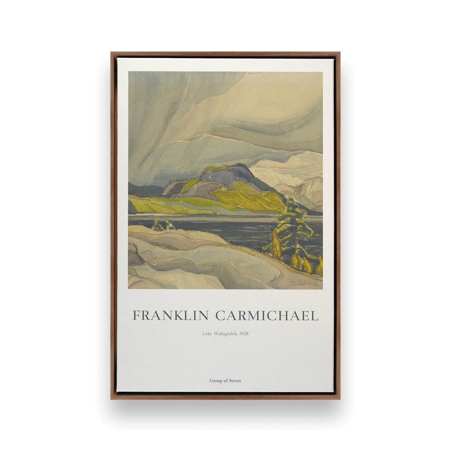 [Color:Walnut], Picture of art in a Walnut frame