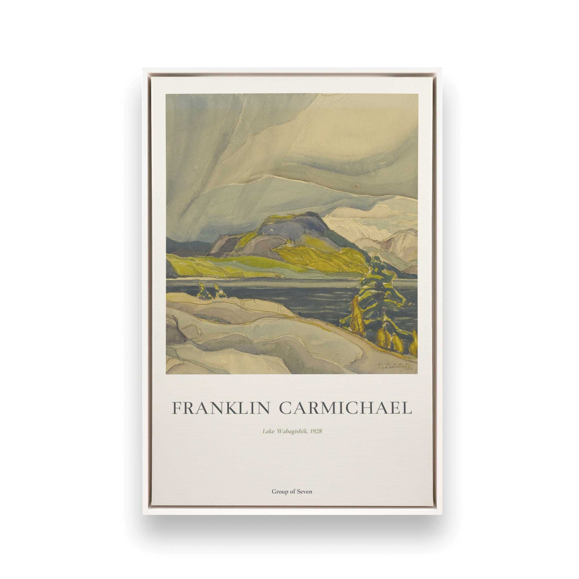[Color:Opaque White], Picture of art in a White frame