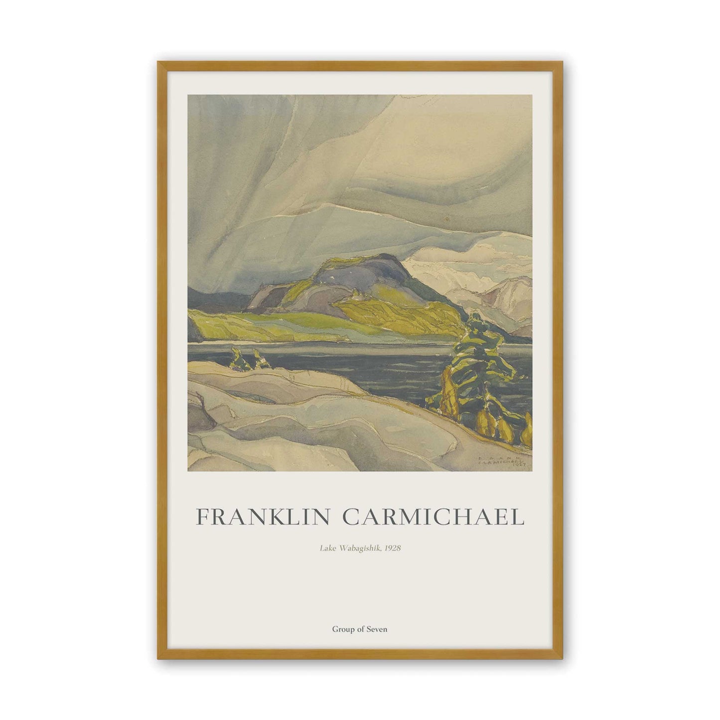 [Color:Polished Gold], Picture of art in a Polished Gold frame
