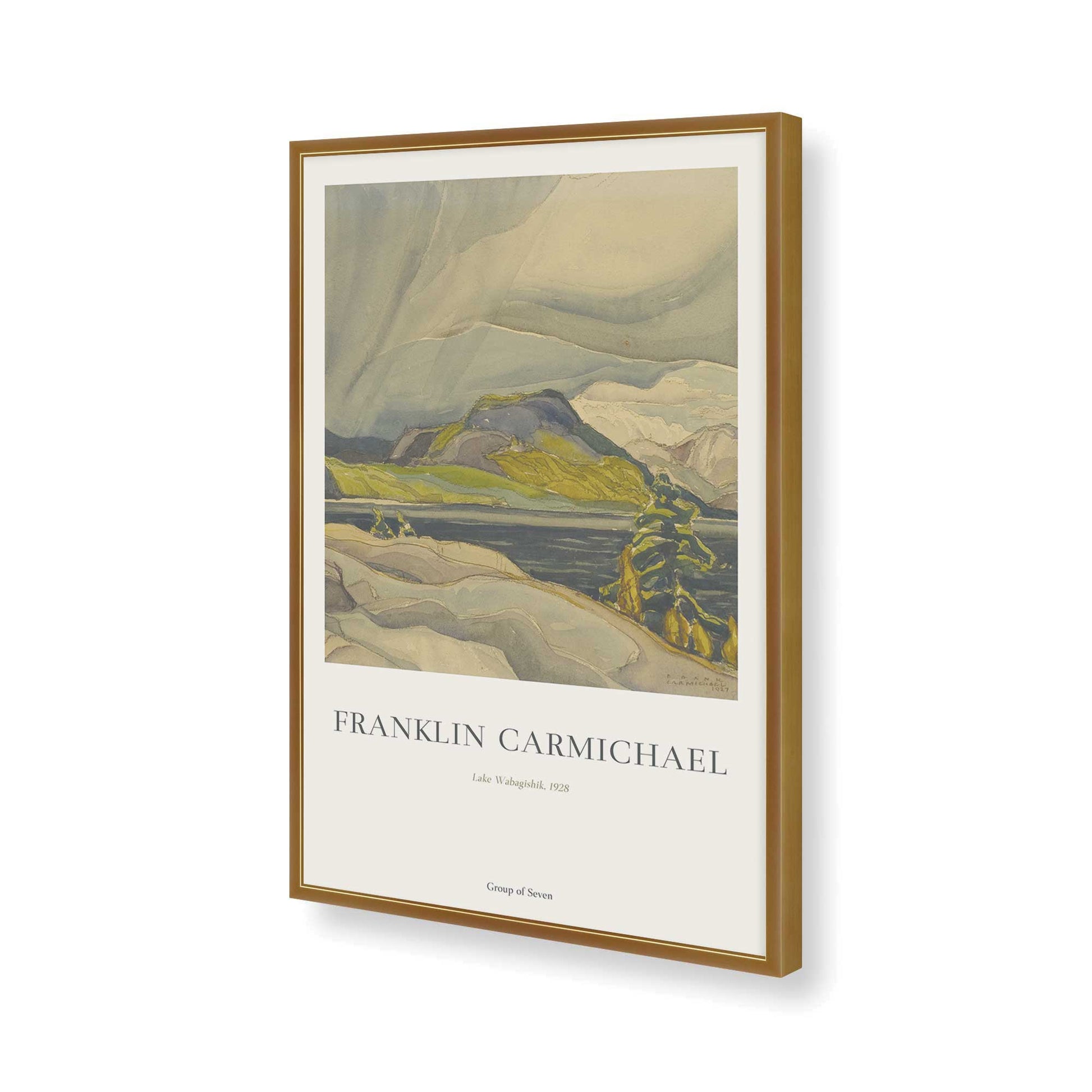 [Color:Polished Gold], Picture of art in a Polished Gold frame of the corner