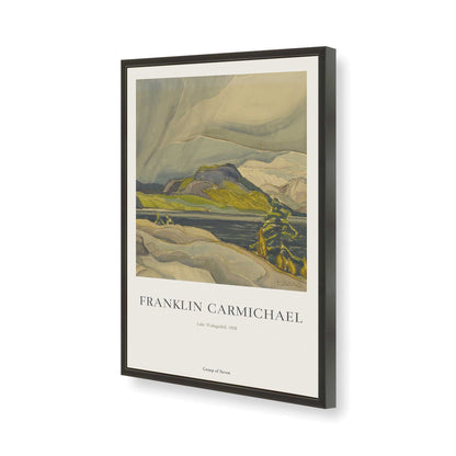 [Color:Satin Black], Picture of art in a Satin Black frame of the corner