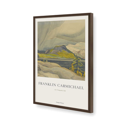 [Color:Brown], Picture of art in a Brown frame of the corner