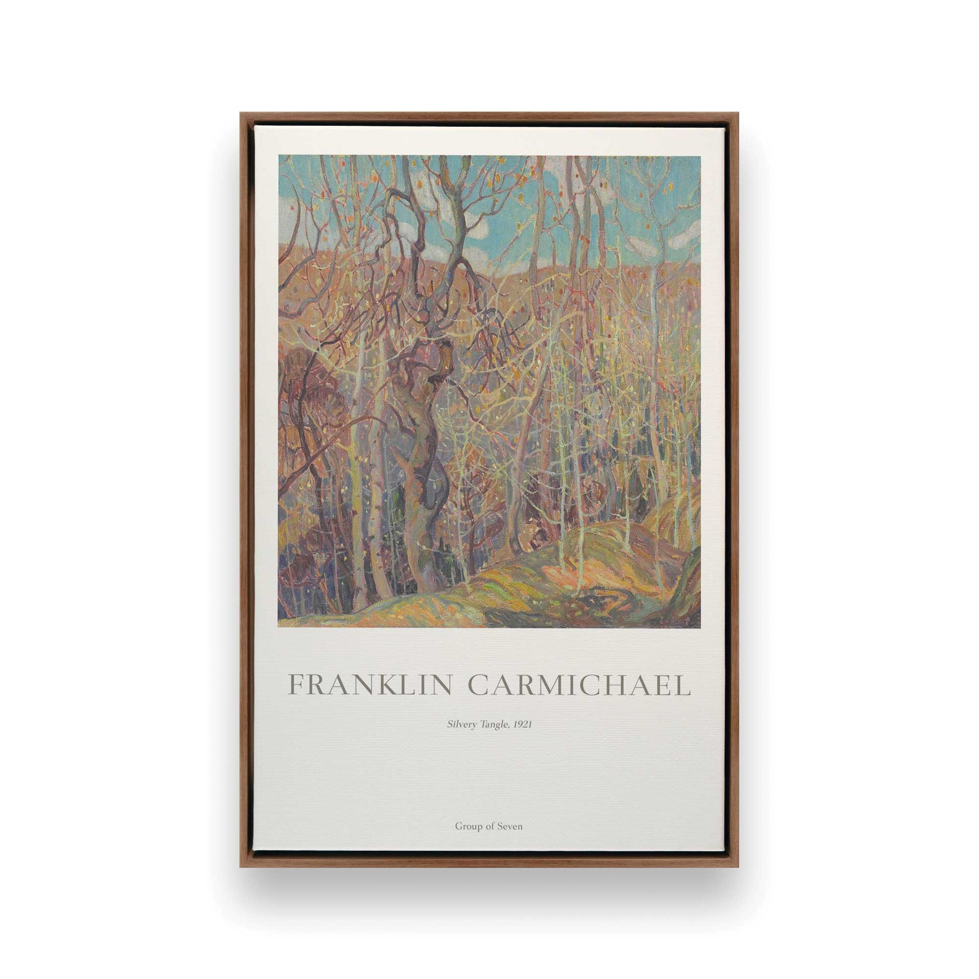 [Color:Walnut], Picture of art in a Walnut frame