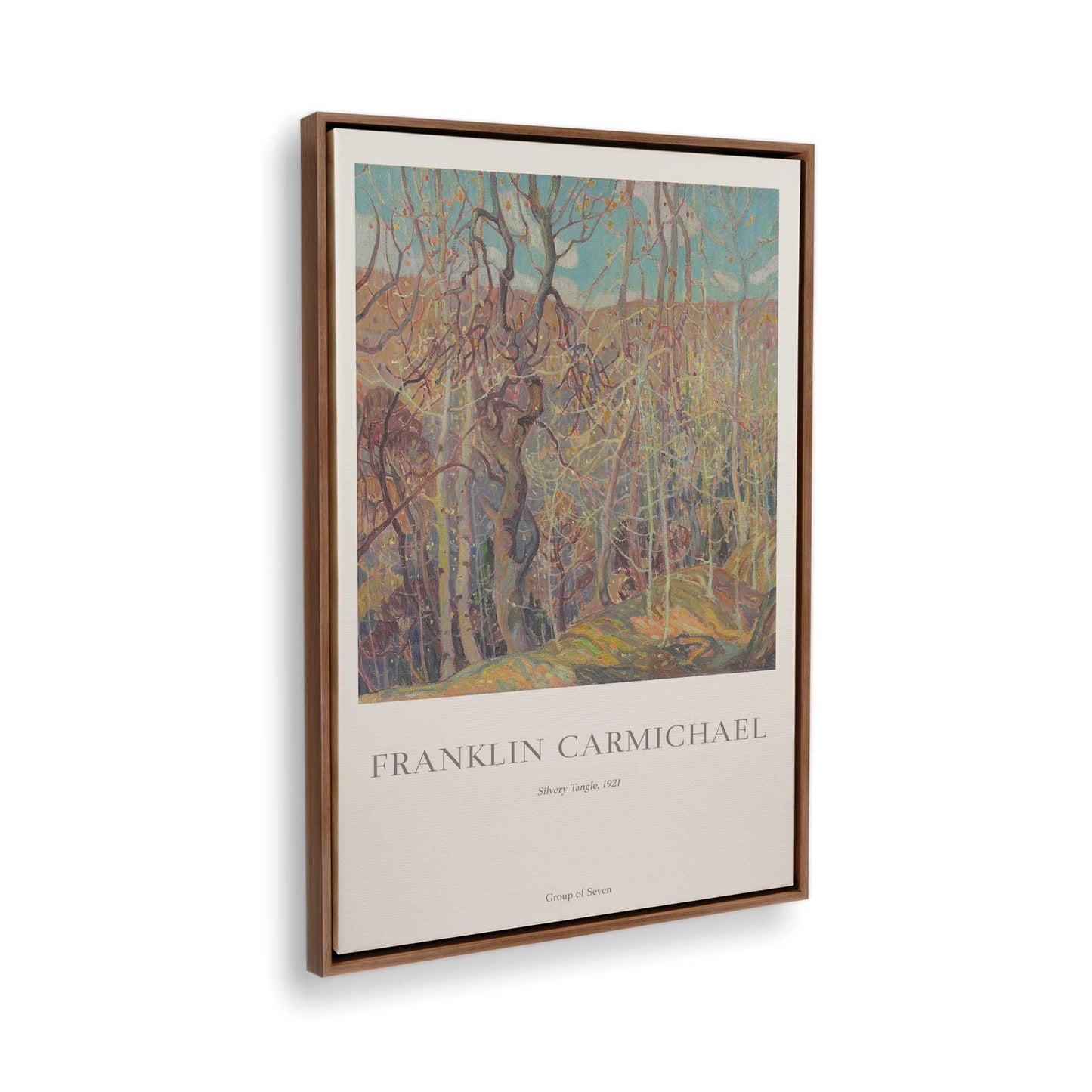 [Color:Walnut], Picture of the corner of the art