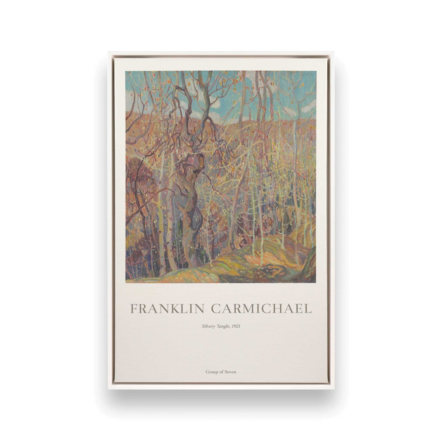 [Color:Opaque White], Picture of art in a White frame