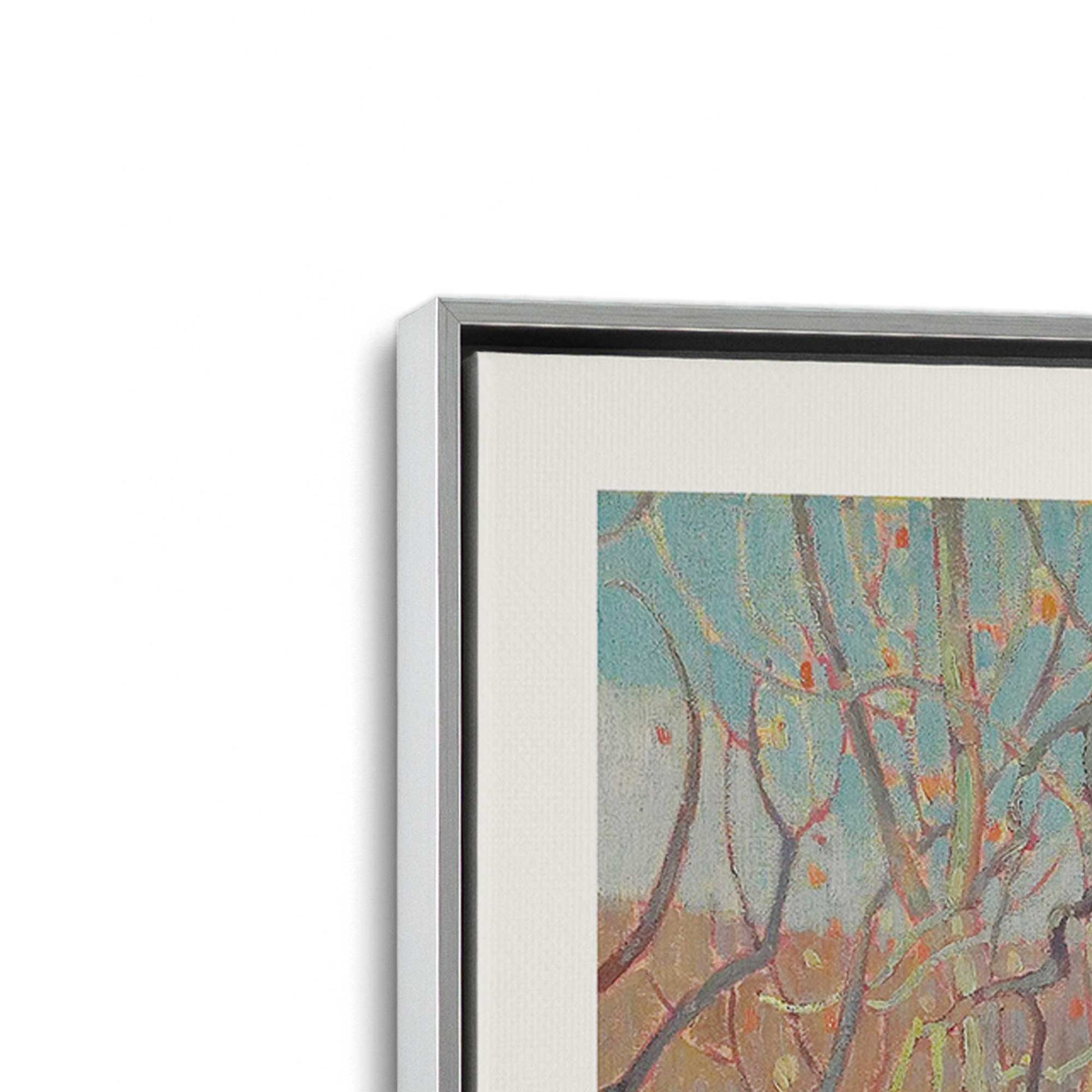 [Color:Polished Chrome], Picture of art in a Polished Chrome frame at an angle