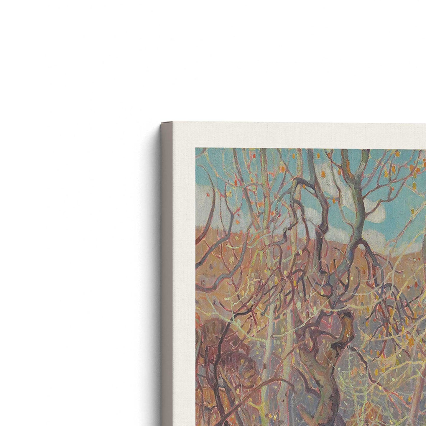[Color:Stretched Canvas], Picture of the corner of the art