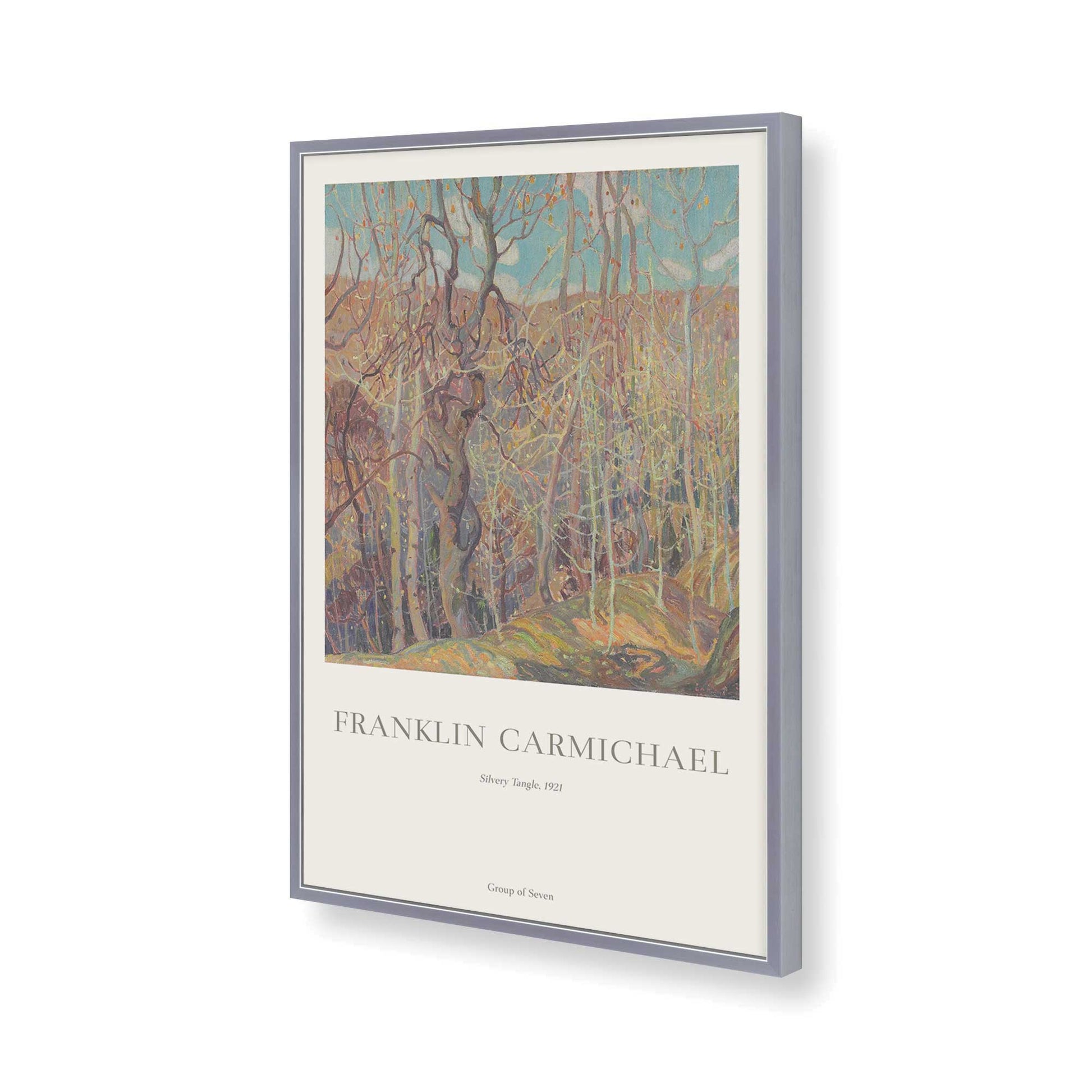 [Color:Polished Chrome], Picture of art in a Polished Chrome frame of the corner