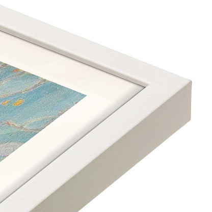[Color:Opaque White], Picture of art in a Opaque White frame at an angle