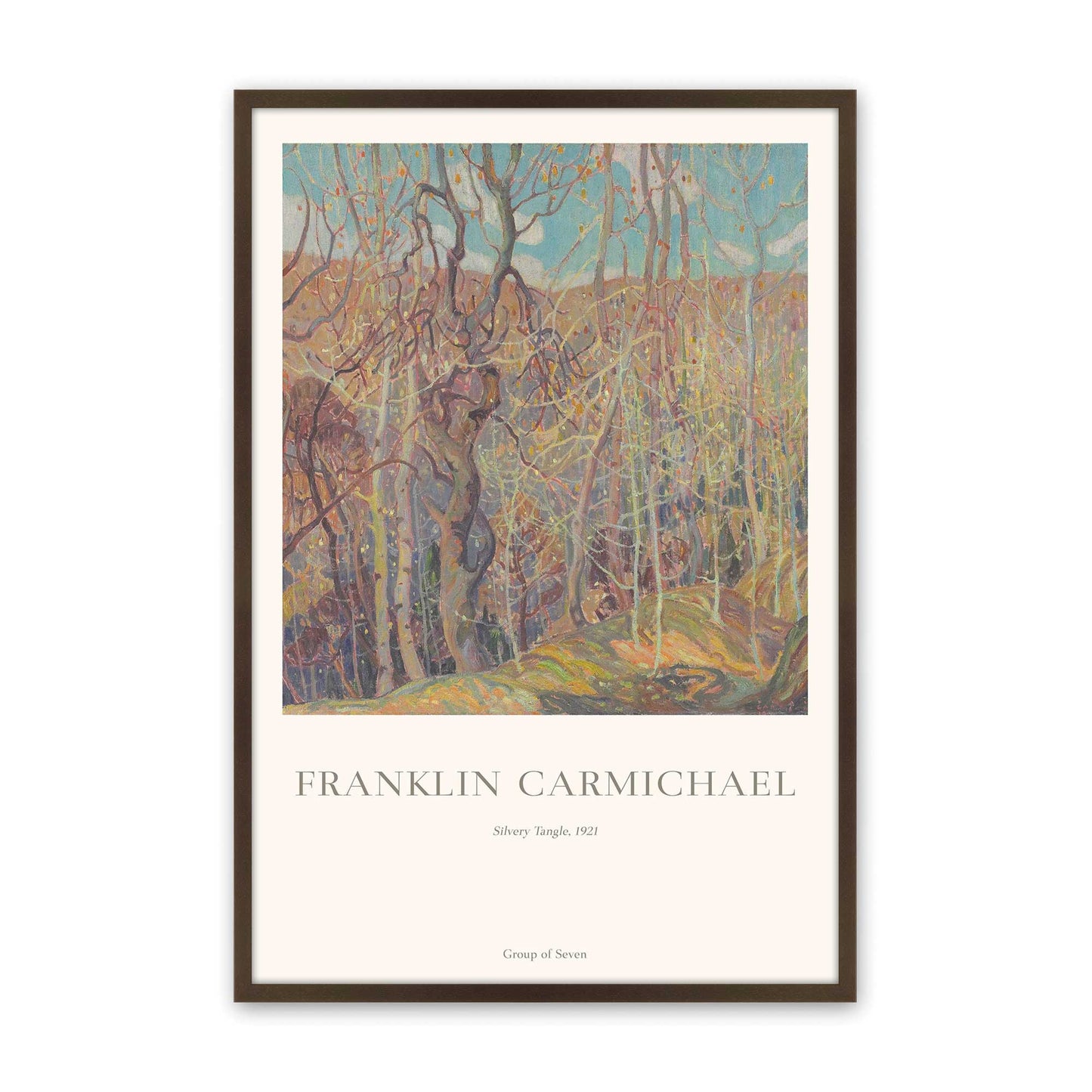 [Color:Belvinder Brown], Picture of art in a Belvinder Brown frame