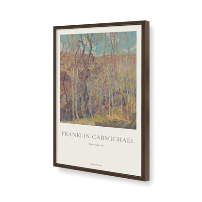 [Color:Brown], Picture of art in a Brown frame of the corner