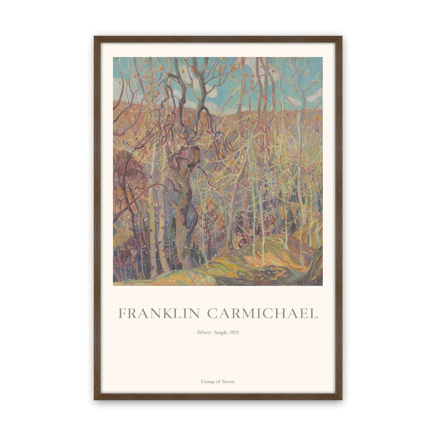[Color:Walnut], Picture of art in a Walnut frame