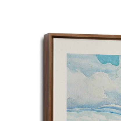 [Color:Walnut], Picture of art in a Walnut frame at an angle