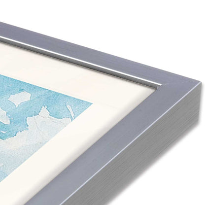 [Color:Polished Chrome], Picture of art in a Polished Chrome frame at an angle