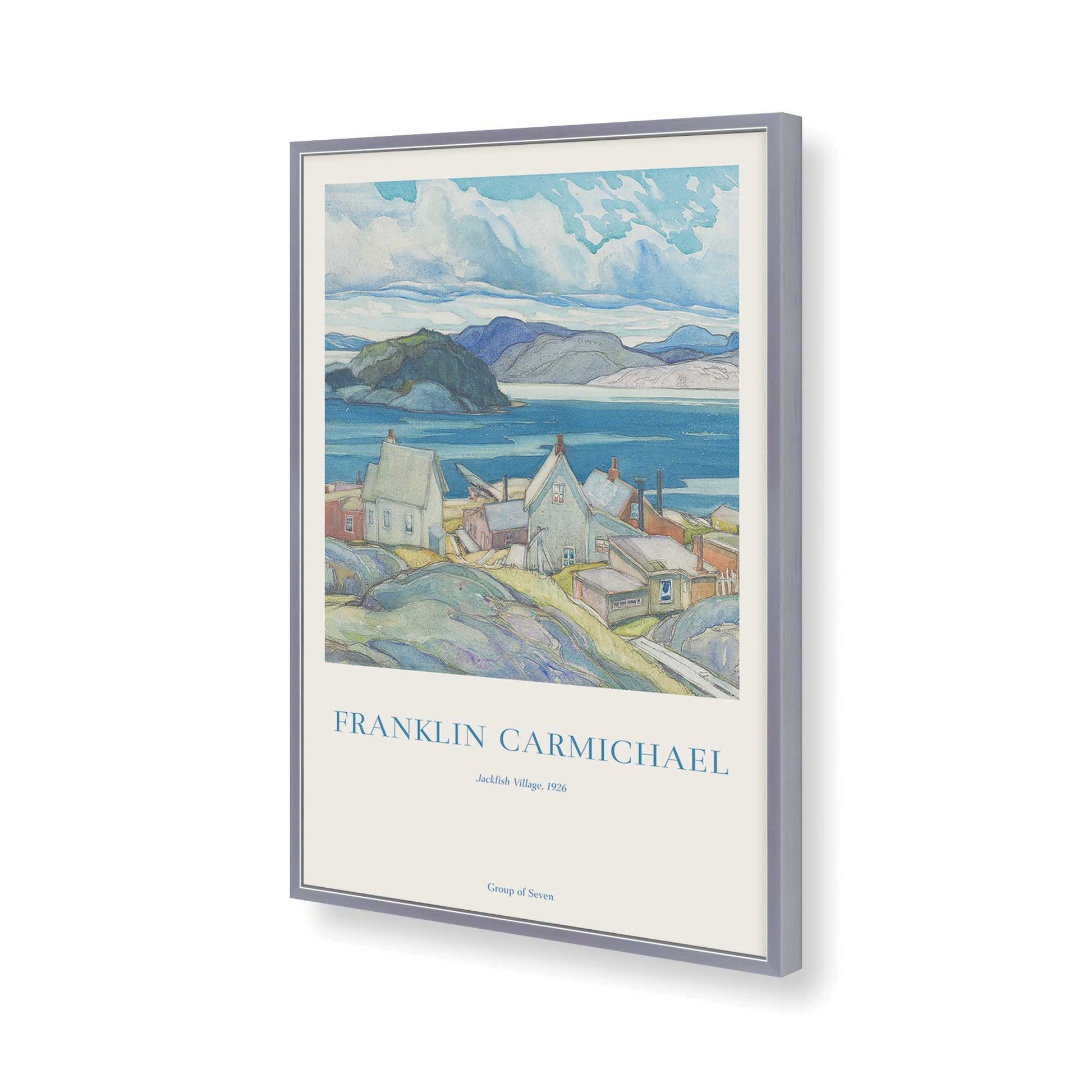 [Color:Polished Chrome], Picture of art in a Polished Chrome frame of the corner