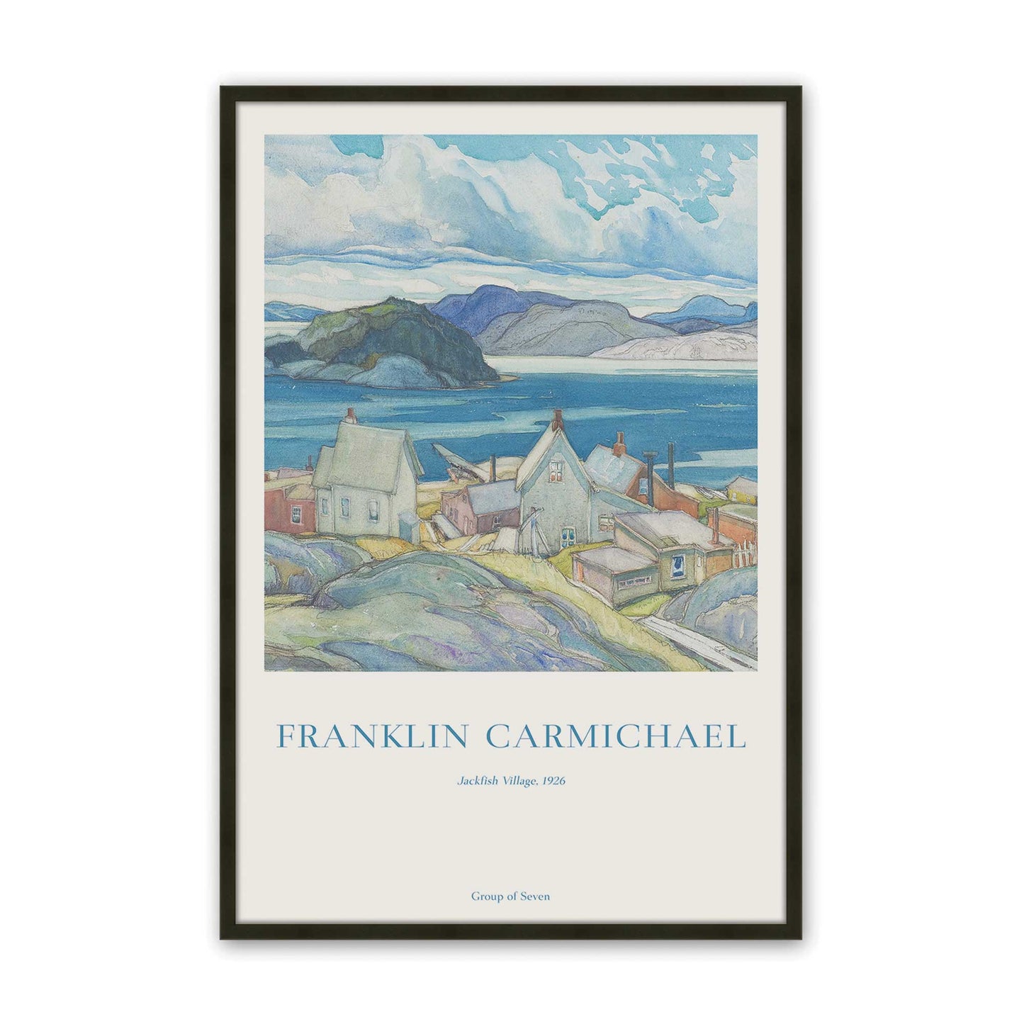 [Color:Satin Black], Picture of art in a Satin Black frame