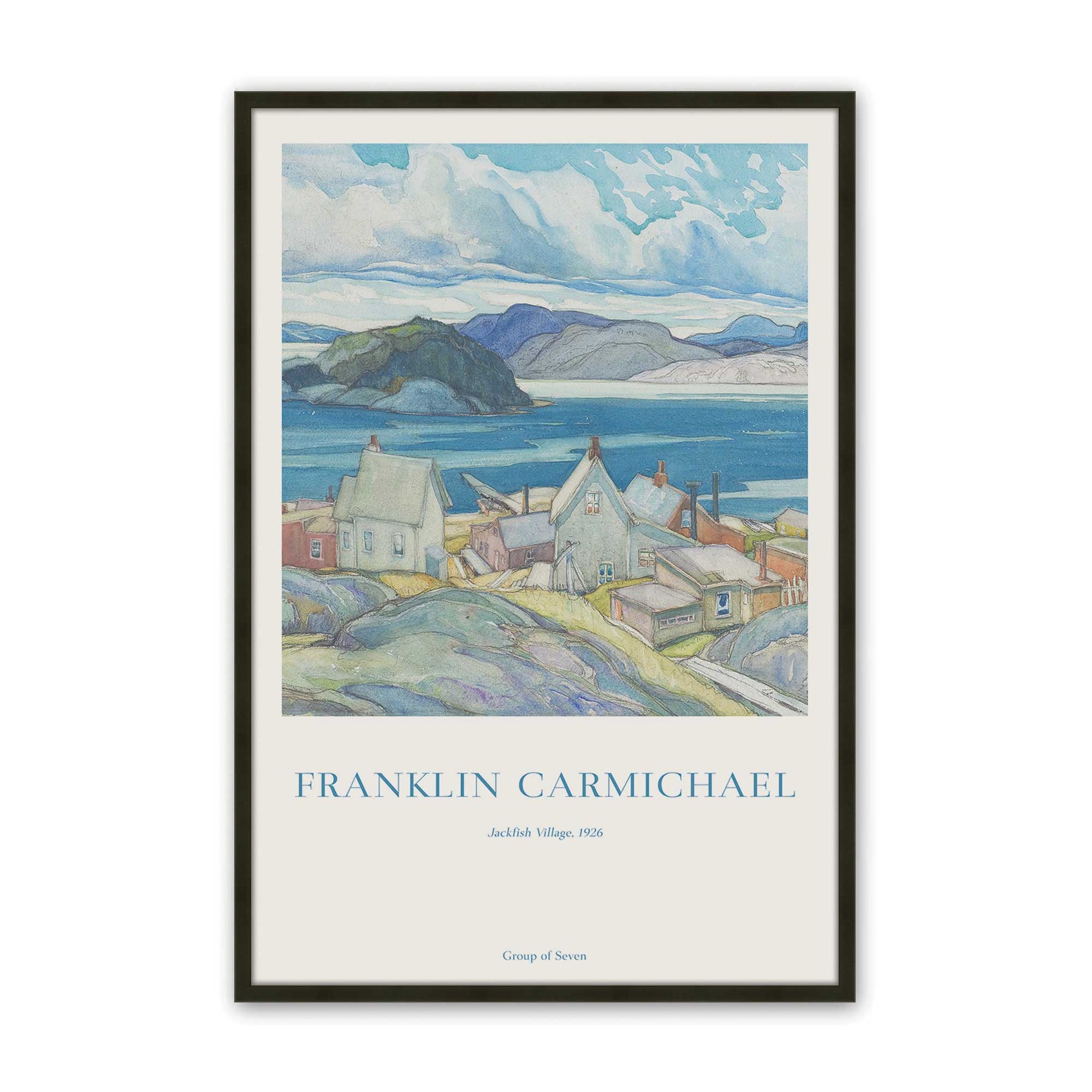 [Color:Satin Black], Picture of art in a Satin Black frame