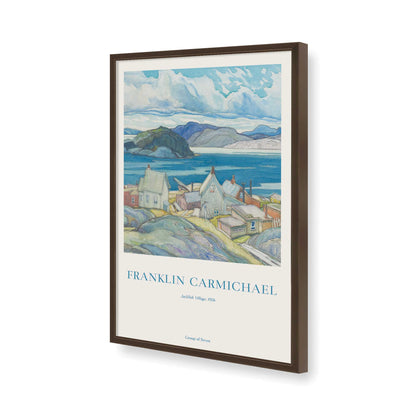 [Color:Brown], Picture of art in a Brown frame of the corner