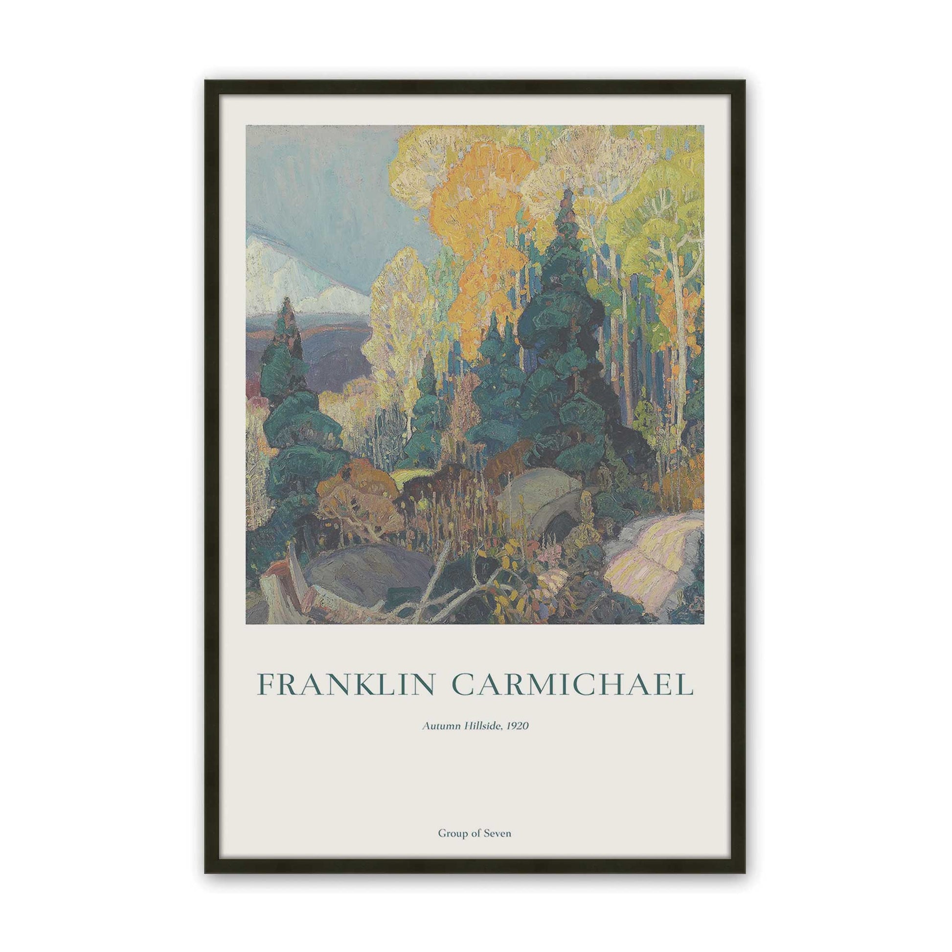 [Color:Satin Black], Picture of art in a Satin Black frame