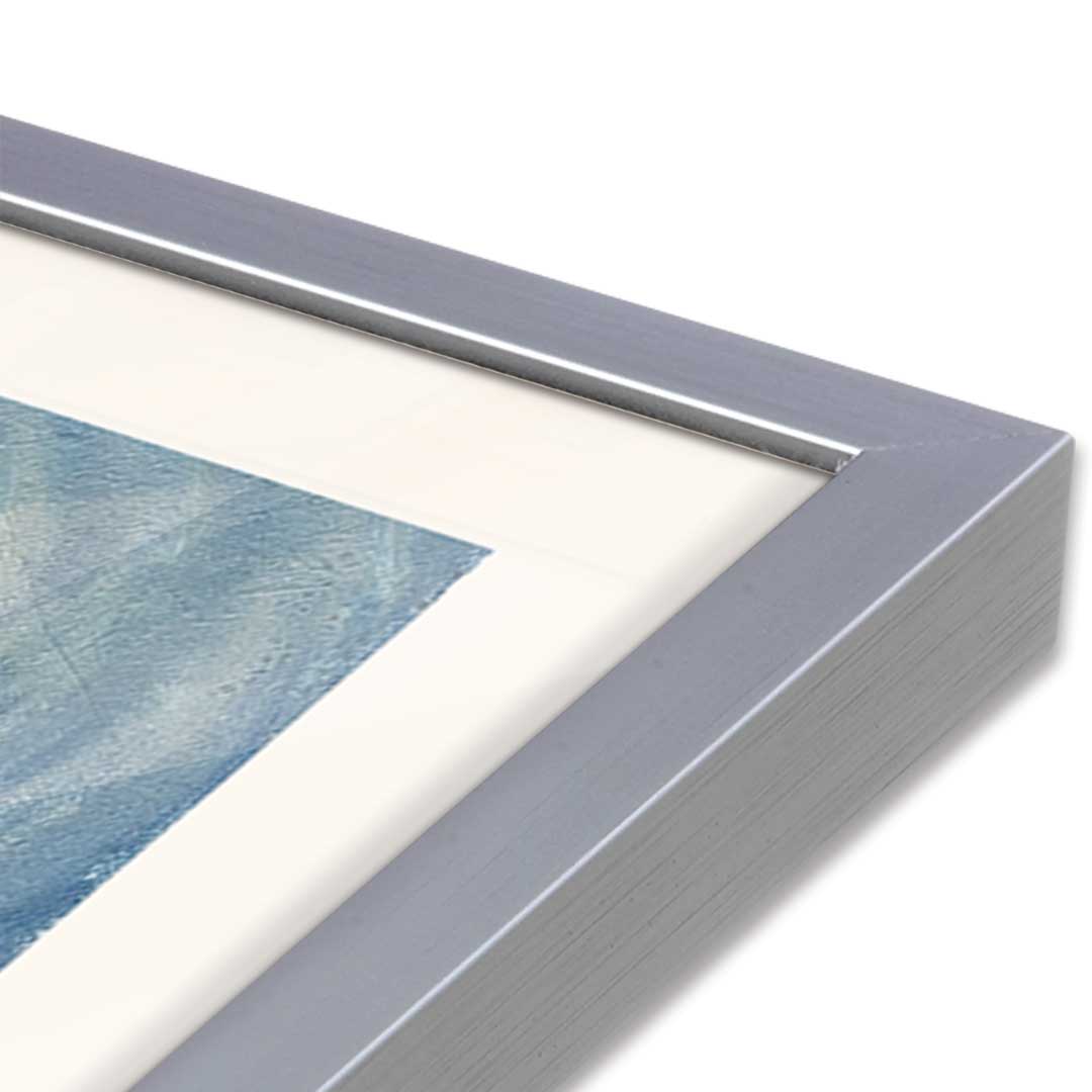 [Color:Polished Chrome], Picture of art in a Polished Chrome frame at an angle