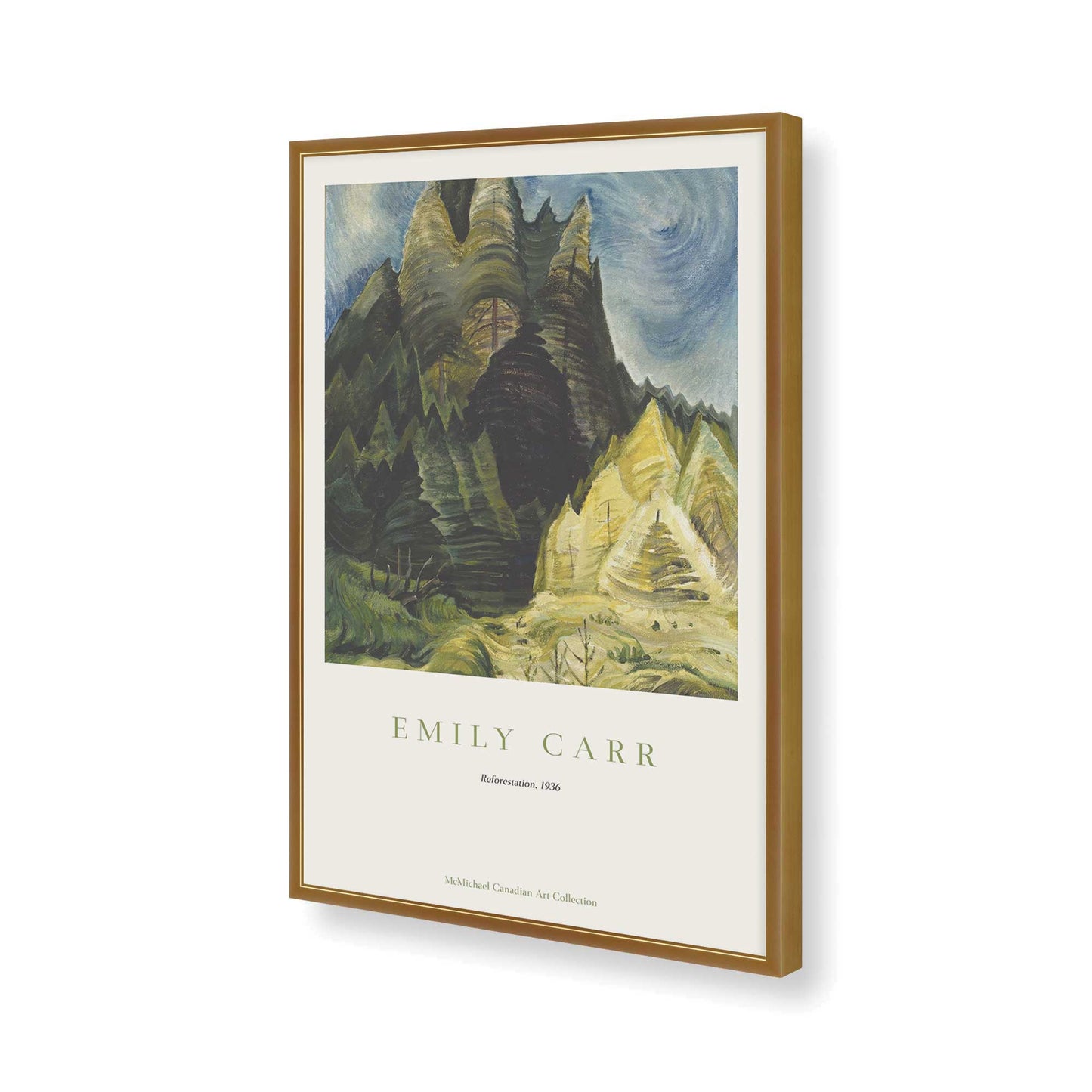 [Color:Polished Gold], Picture of art in a Polished Gold frame of the corner