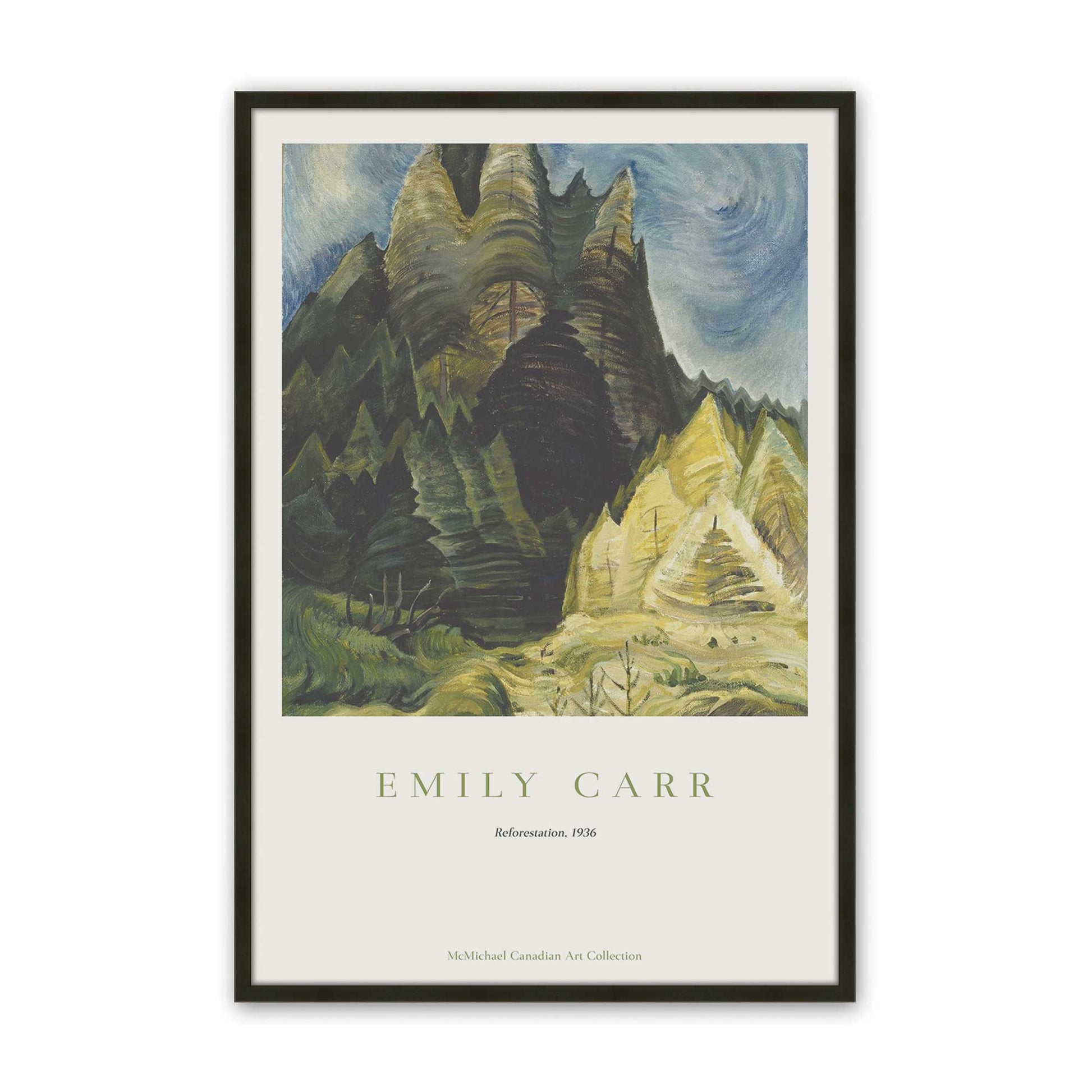 [Color:Satin Black], Picture of art in a Satin Black frame
