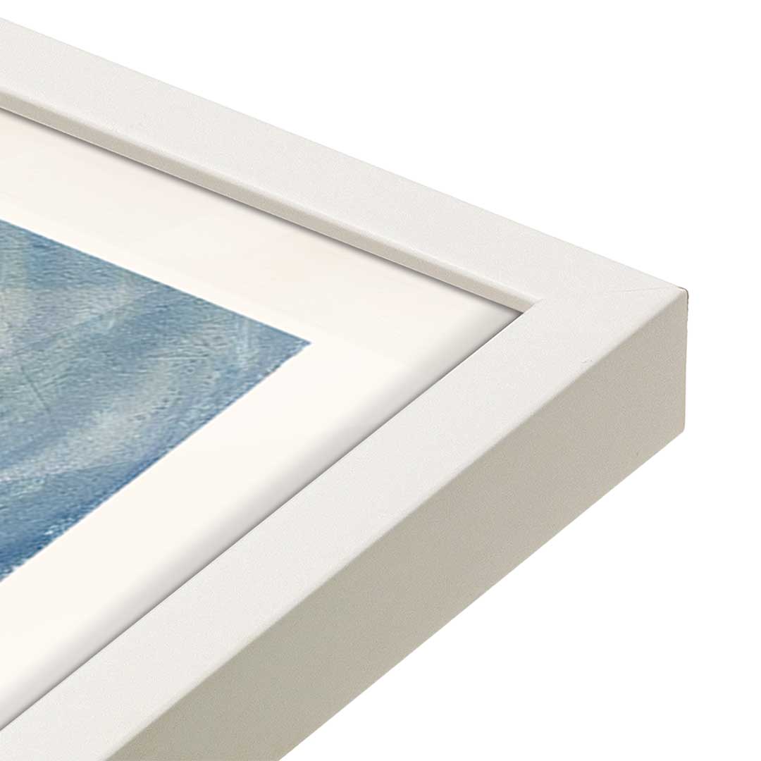 [Color:Opaque White], Picture of art in a Opaque White frame at an angle