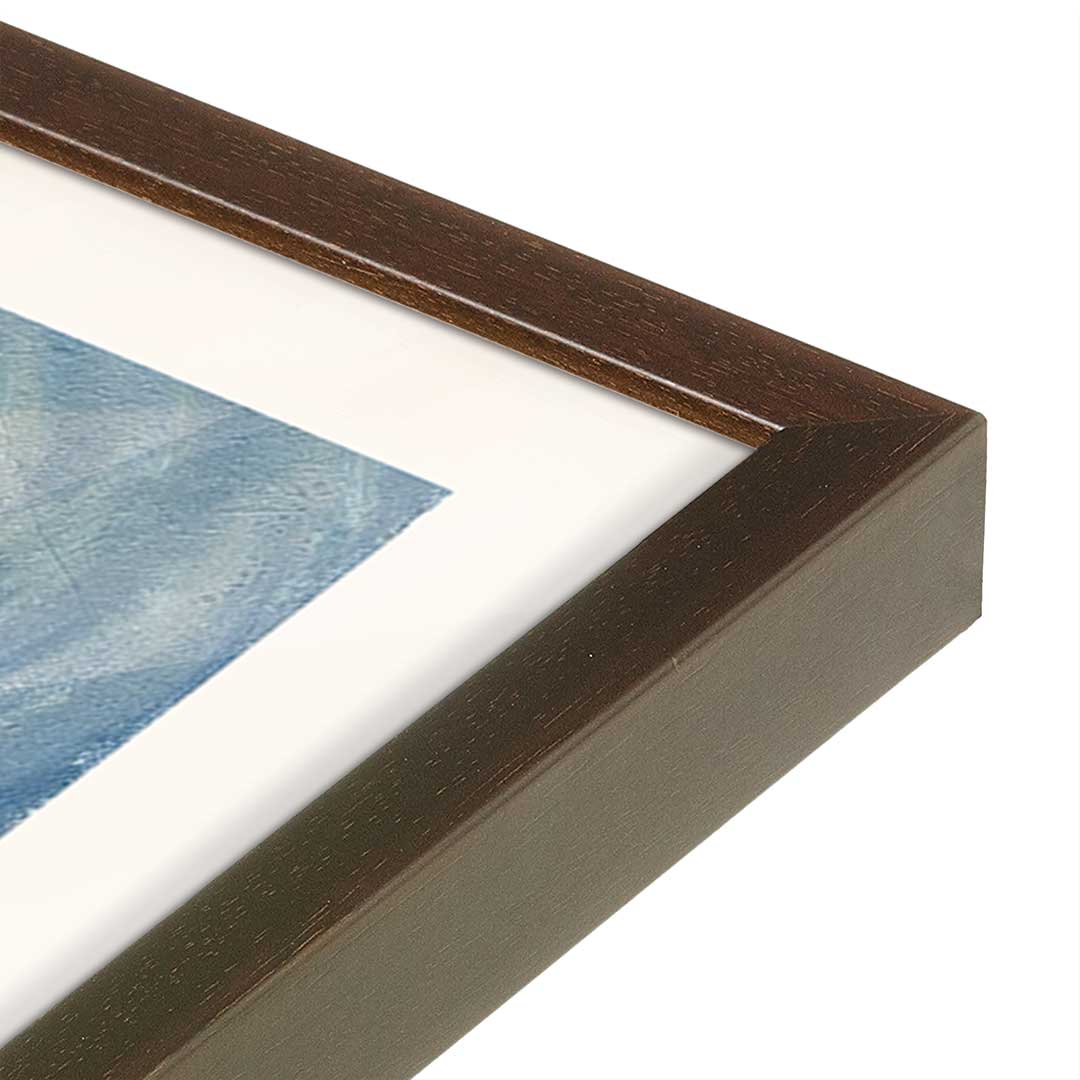 [Color:Belvinder Brown], Picture of art in a Belvinder Brown frame at an angle