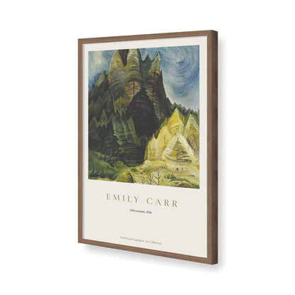 [Color:Walnut], Picture of art in a Walnut frame of the corner