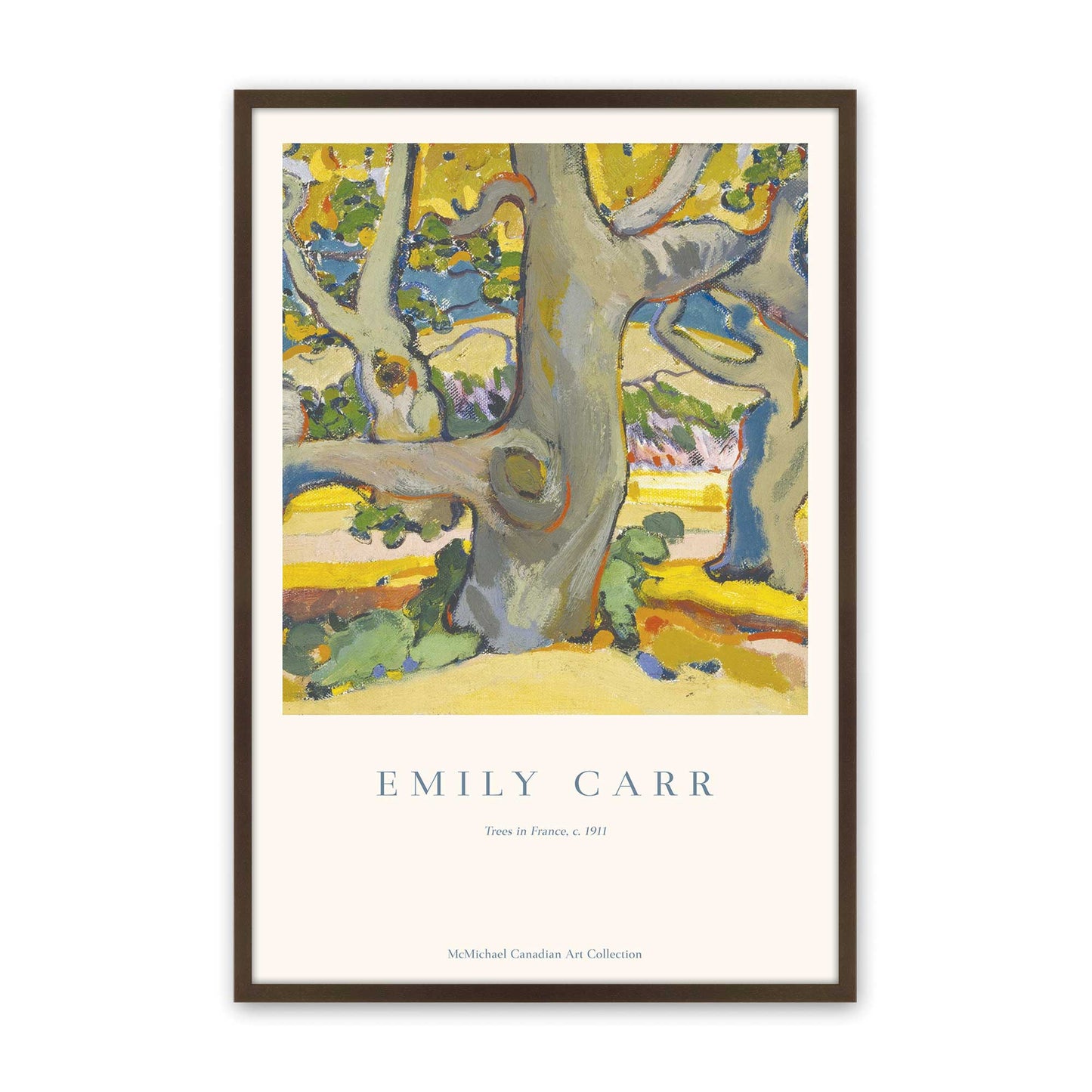 [Color:Brown], Picture of art in a Brown frame