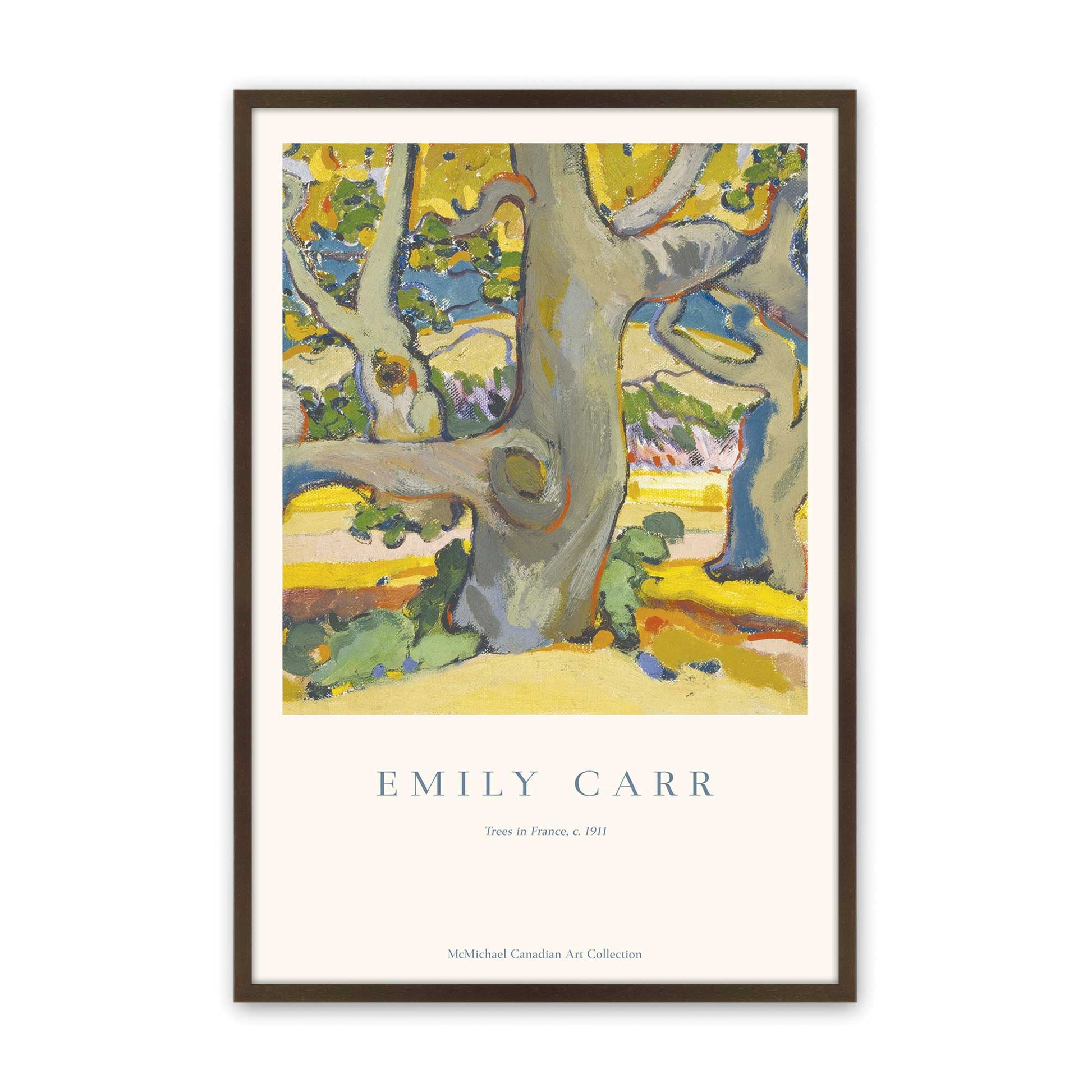 [Color:Brown], Picture of art in a Brown frame