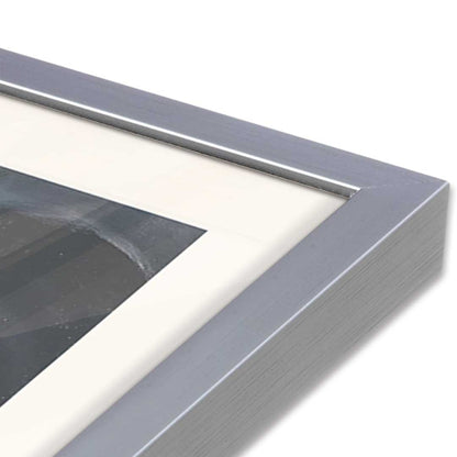 [Color:Polished Chrome], Picture of art in a Polished Chrome frame at an angle