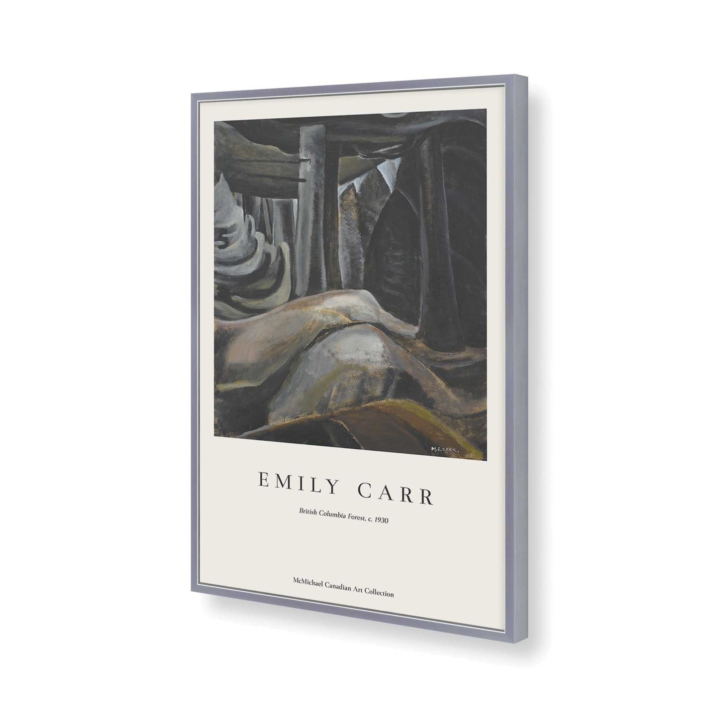 [Color:Polished Chrome], Picture of art in a Polished Chrome frame of the corner